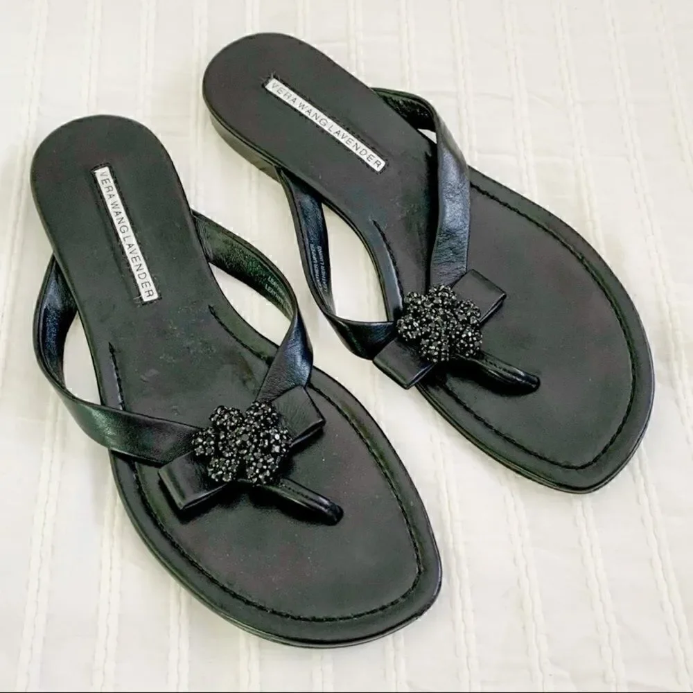 Vera Wang Lavender Collection leather sandals